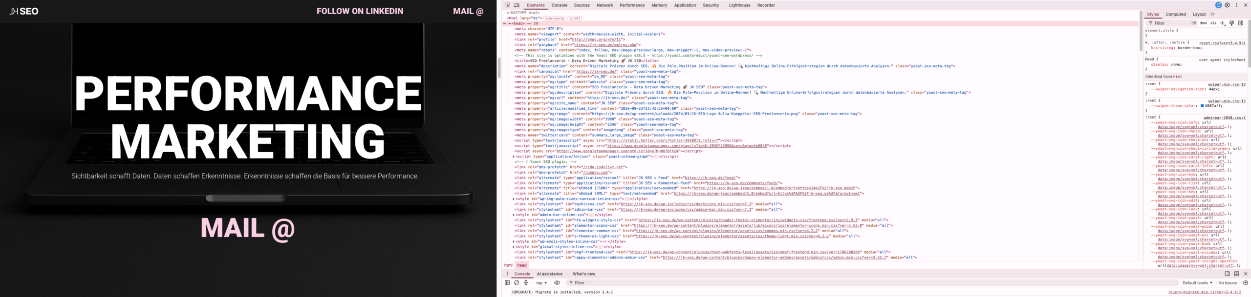 backend visualisierung technisches seo